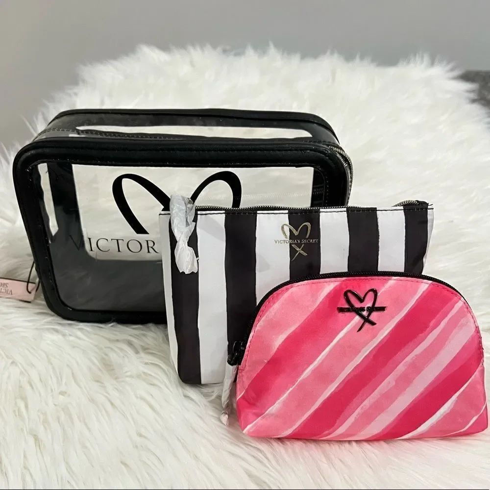 Victoria’s Secret trio makeup cosmetics bags set